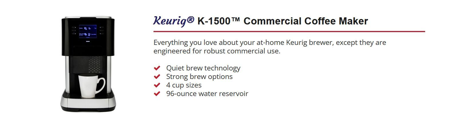 Keurig K-1500 Commercial Coffee Maker