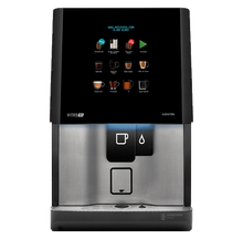 Vitro S5
Offers the authentic taste of the real espresso. The Vitro S5 comes with ample room for a large supply of coffee beans, along with milk, chocolate, decaffeinated coffee and instant tea, so as to easily meet the needs of settings such as offices, convenience stores and large meetings.