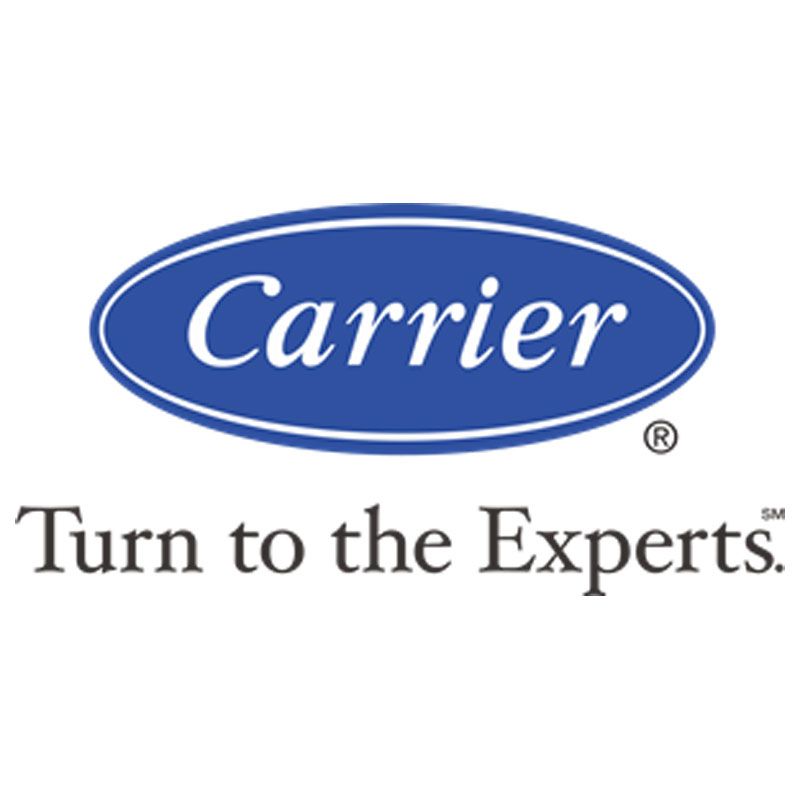 Carrier logo with blue oval and slogan “Turn to the Experts.”
