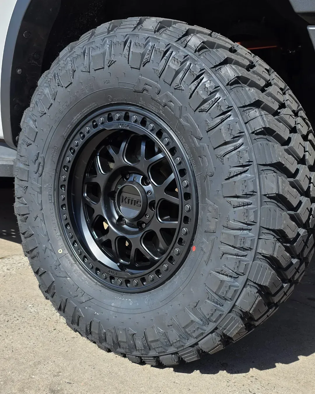 Black Off-Road Tire with Rugged Tread on A Black Wheel Rim — Bay City A1 Tyres in North Geelong, VIC