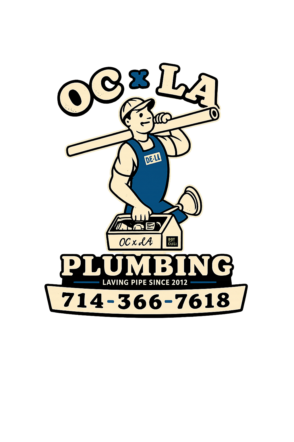 OC x LA Plumbing logo