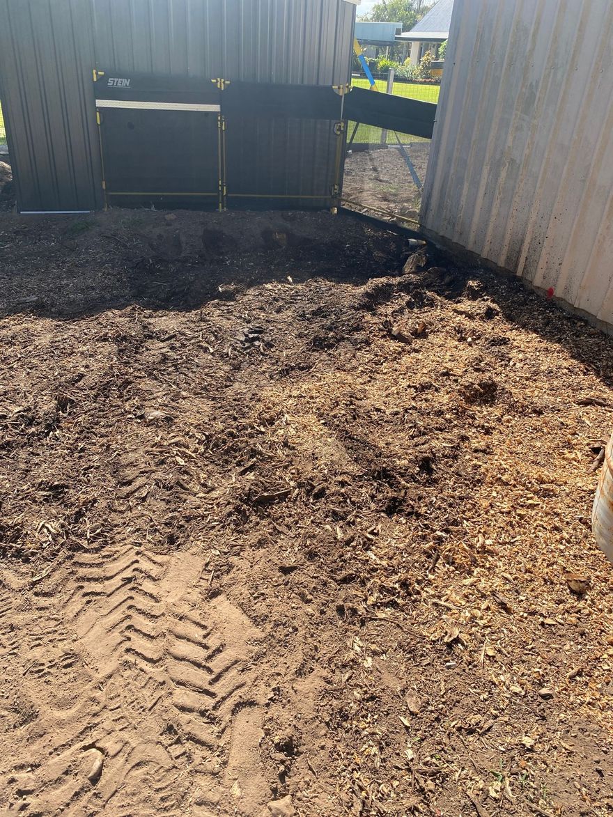 after stump grinding