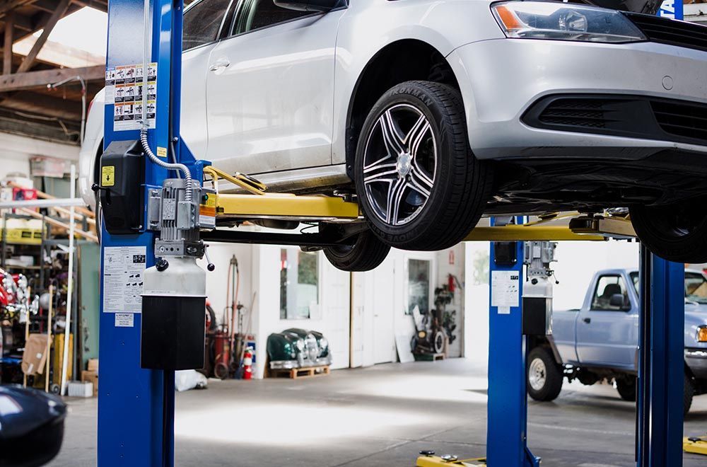 Car In Garage | North Texas Auto Services