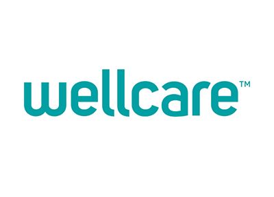 Wellcare logo in teal: lowercase word