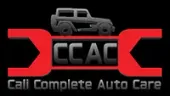 CCAC auto care logo with gray SUV on red and black background