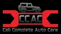 CCAC auto care logo with gray SUV on red and black background