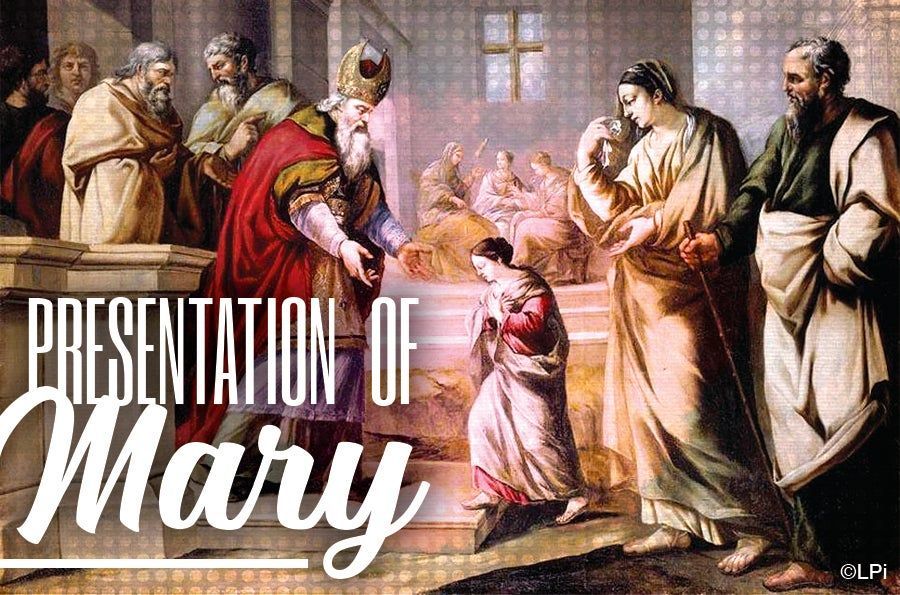 Painting depicting the Catholic feast of the Presentation of Mary
