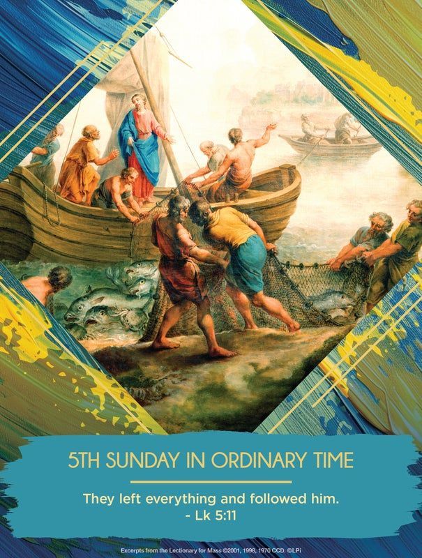 A bulletin cover for the 5th Sunday in Ordinary Time