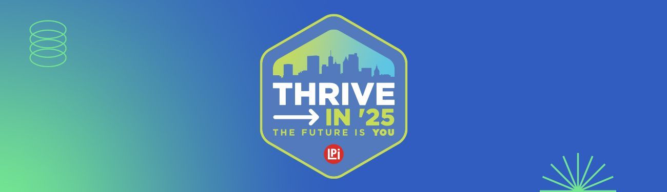 Thrive in '25 logo