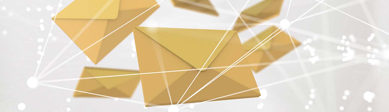 A group of gold cubes are floating in the air on a white background.