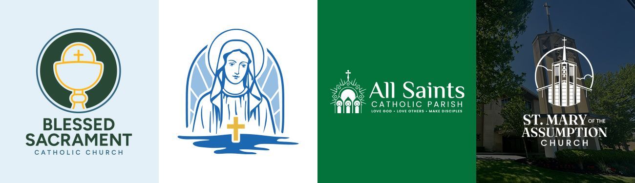 Four Catholic church logos