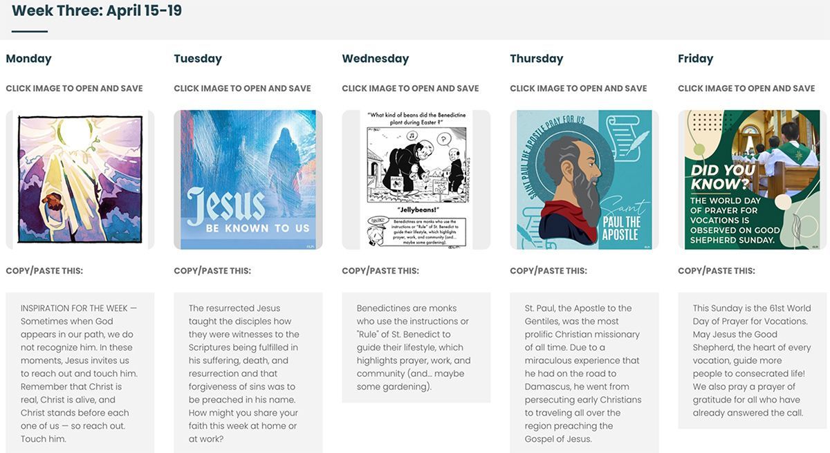 A screenshot of a website with a jesus poster on it.