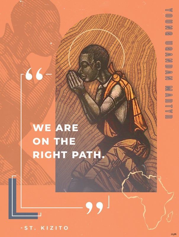A bulletin cover that says we are on the right path with a man praying.