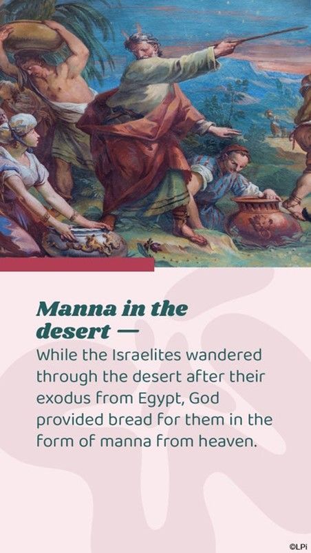 Moses pointing his cane to lead his people.