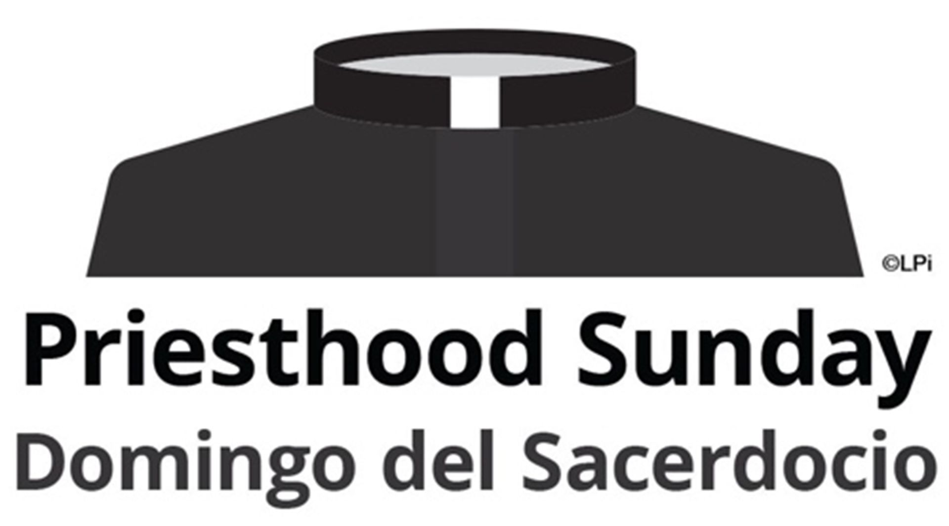The logo for priesthood sunday domingo del sacerdotio