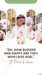 A collage of pictures of priests with a quote that says 