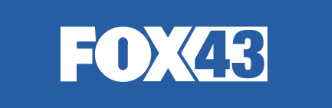 The fox 43 logo is on a blue background