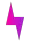 Purple and pink gradient lightning bolt.