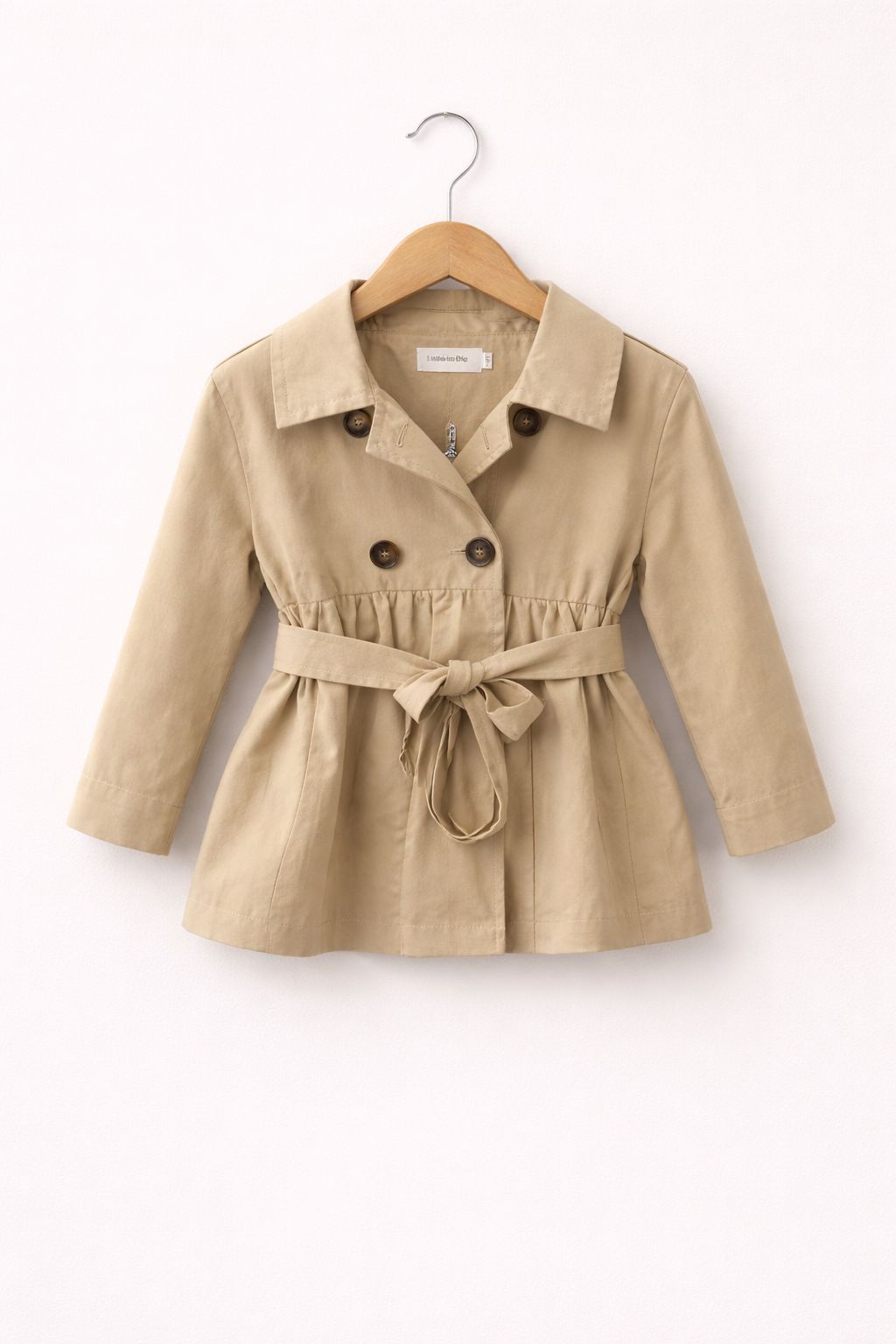 Beige Kinder Trenchcoat – Stijlvolle Jas voor Meisjes