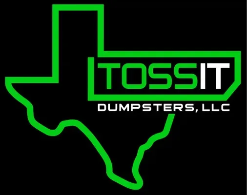 Toss It Dumpsters Green Black White Logo for the website