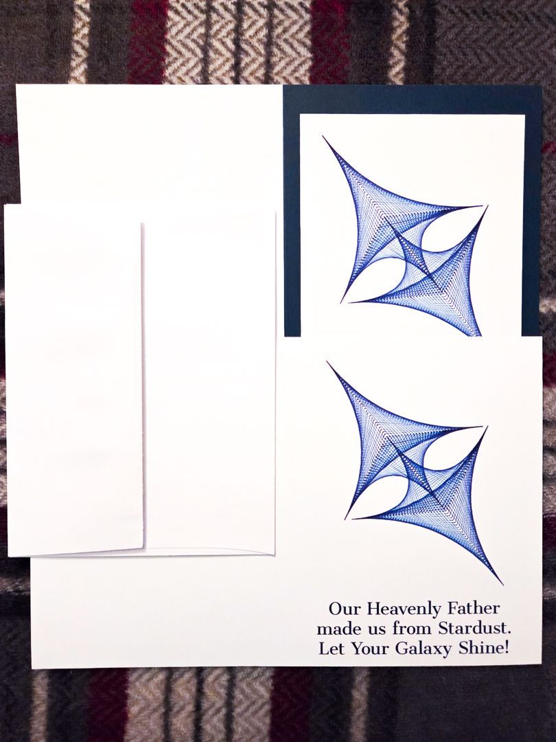 Fleetis Originals Greeting Card set featuring "Galaxy" original artwork