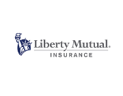 Liberty Mutual Insurance logo with a blue Statue of Liberty icon.