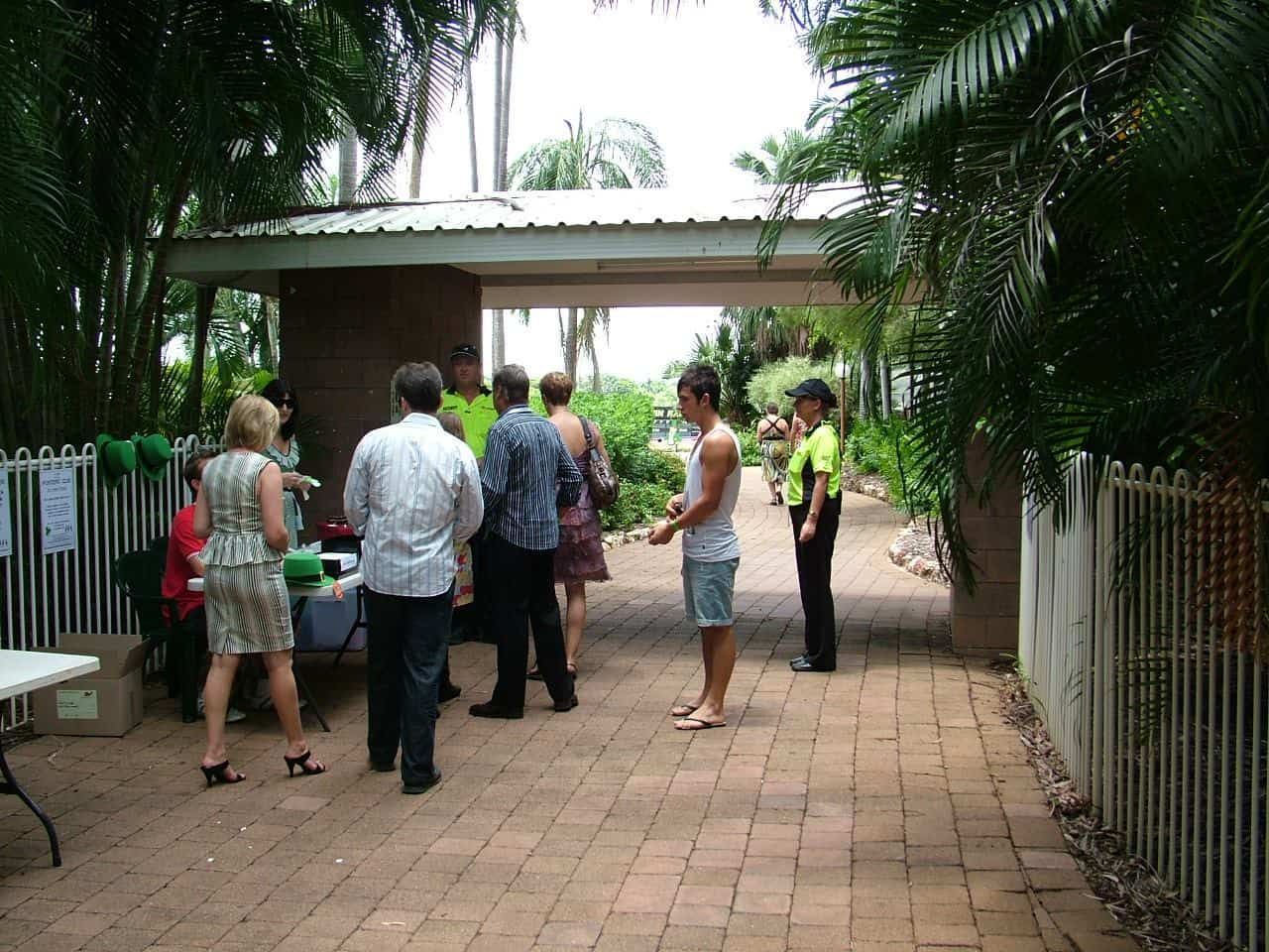 Security Wearing White Long Sleeve With Radio - Event Security in Darwin, NT