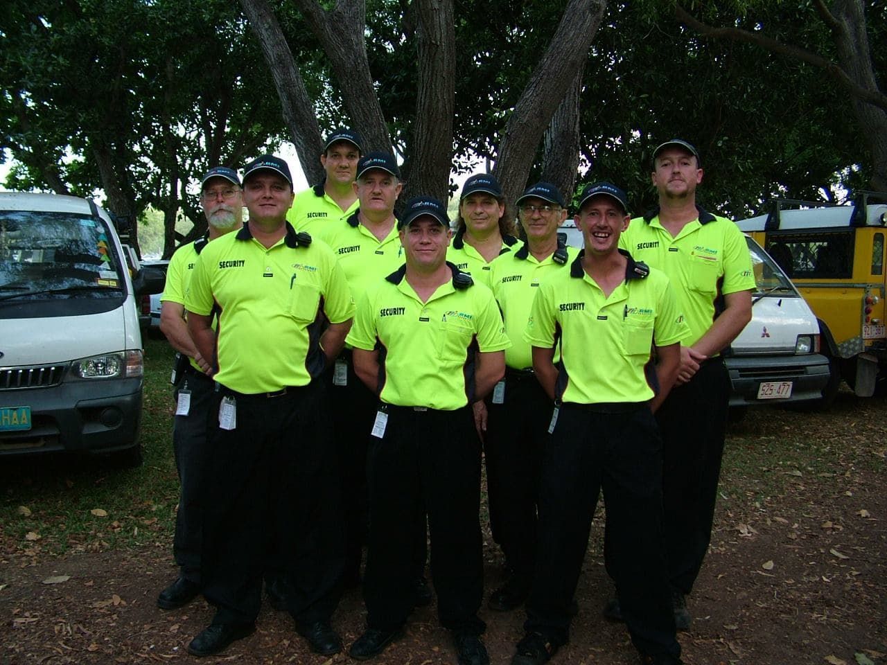 A Group Of Security Guards Are Posing For A Picture - Comprehensive Security Services in Darwin, NT