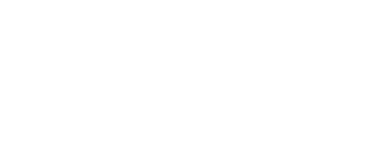 All white logo for Rotary