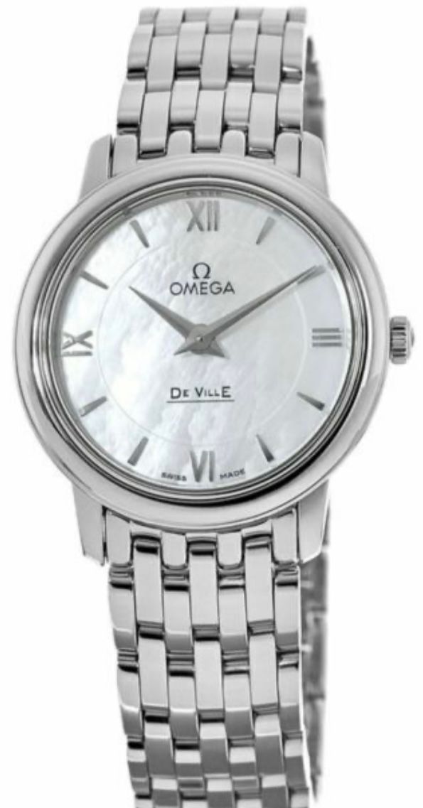 Ladies Omega De Ville Mother of Pearl Dial Quartz Movement watch.