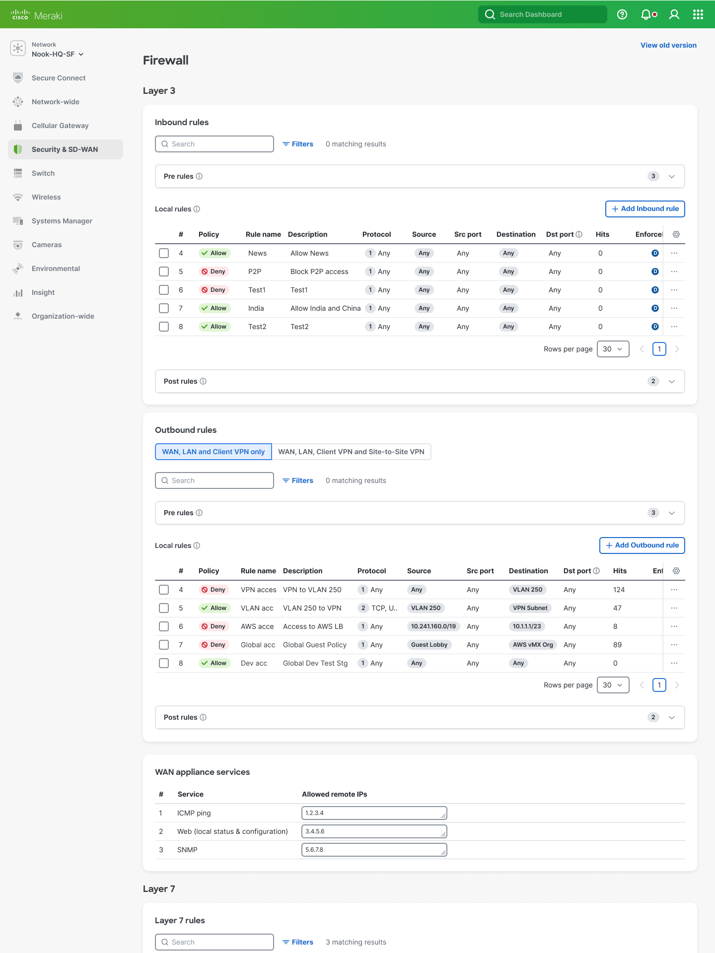 Separate Layer Firewall