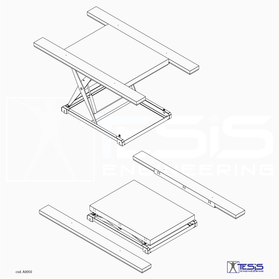 Piattaforma elevatrice mobile con settori asportabili, tavola elevatrice mobile, piattaforma di sollevamento a pantografo su ruote, pedana di sollevamento movibile, piattaforma elevatrice a pantografo, tavola elevatrice industriale, sollevatore a pantografo | Tesis