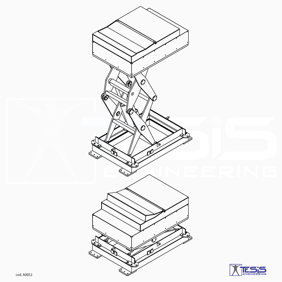 sollevatore per bobine, movimentazione bobine, piattaforma elevatrice a pantografo, piattaforma di sollevamento per carico scarico bobine, tavola elevatrice con pianale a culla traslabile, pedana di sollevamento per avvolgitore bobine, piattaforma elevatrice industriale | Tesis
