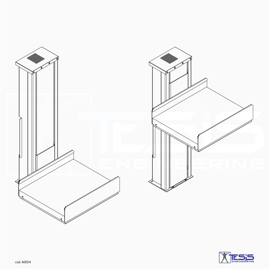 Sollevatore a colonna, piano di sollevamento a colonna, pedana elevatrice a colonna, piattaforma elevatrice a colonna, tavolo di sollevamento idraulico | Tesis