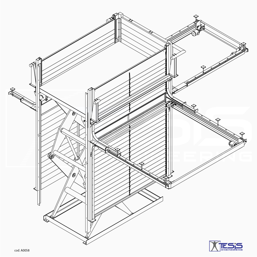 Montacarichi, piattaforma elevatrice montacarichi, montacarichi a pantografo, piattaforma di sollevamento a pantografo, sollevatore a pantografo per magazzini | Tesis