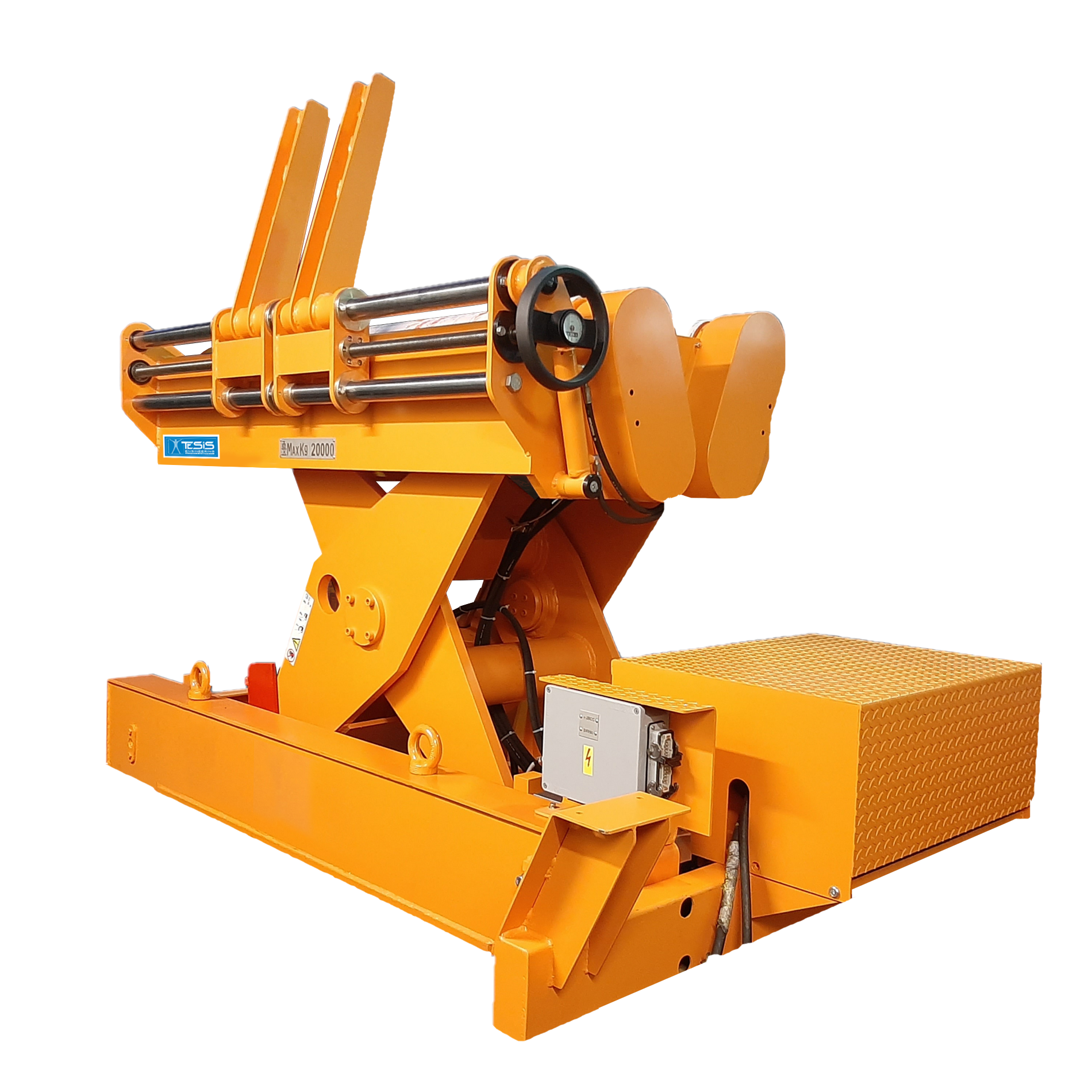 Piattaforme di sollevamento speciali, movimentazione coil e bobine, sistemi di sollevamento carichi pesanti, automazione