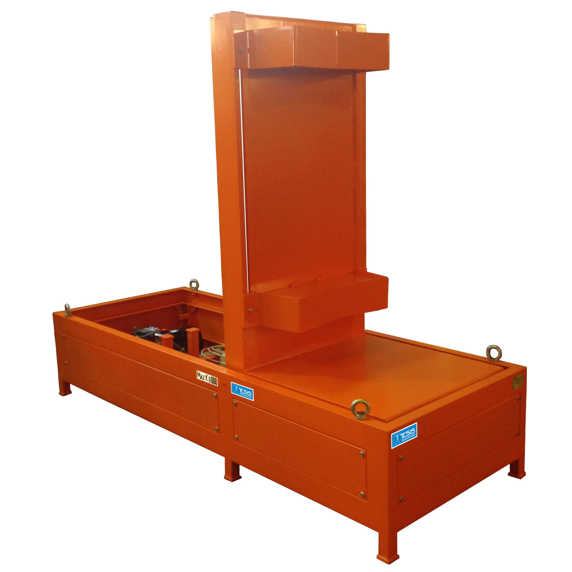 Inclinatore idraulico a 90° con supporti  regolabili, ribaltatore per coil e bobine, ribaltatore con culla regolabile