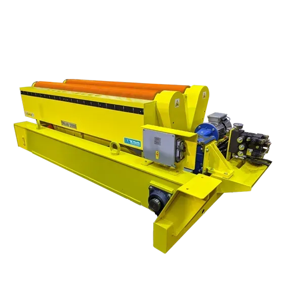 Piattaforma di sollevamento mobile con rulli motorizzati per coils, coil transfer car, movimentazione coils e bobine