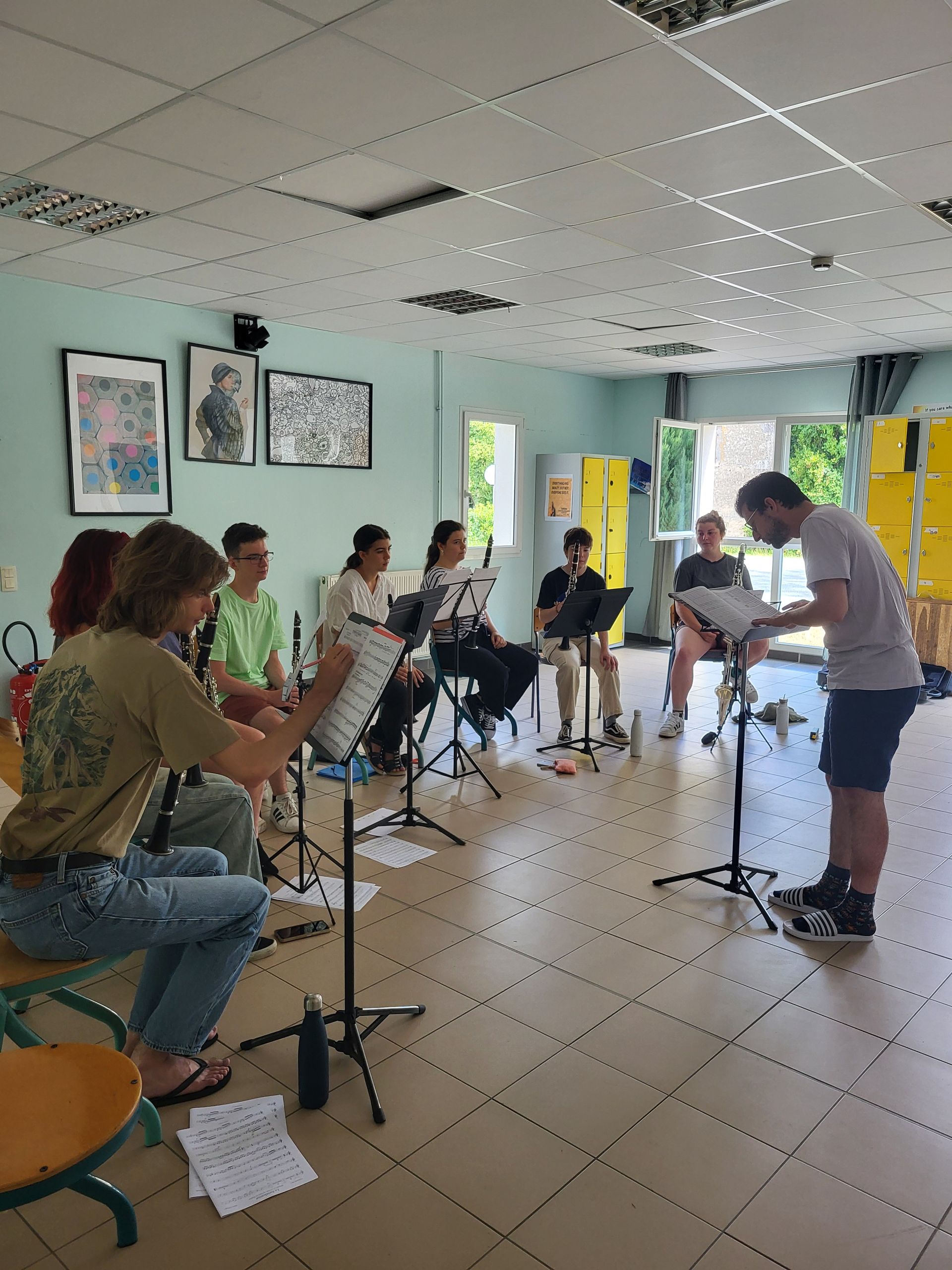 Répétition du pupitre de clarinettes