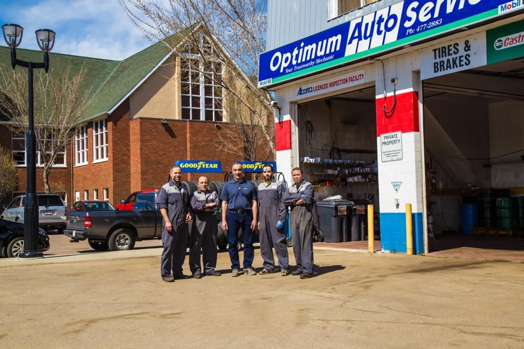 Optimum Auto Service Team Outside Edmonton Auto Repair Shop | Optimum Auto Service Corp