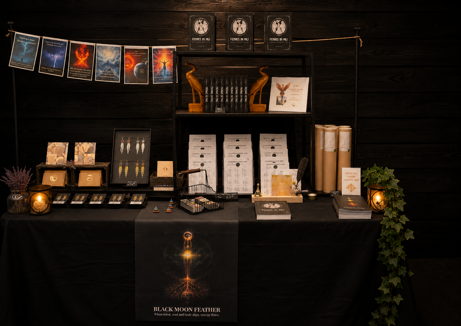 Levensboom met Logo van Black Moon Feather