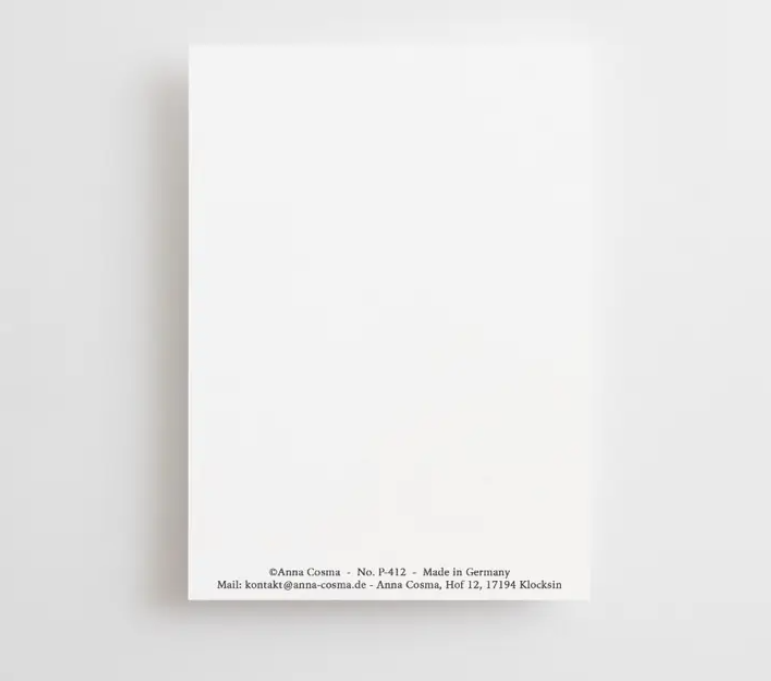Zachte, abstracte bloemenillustratie met witte tekst: 