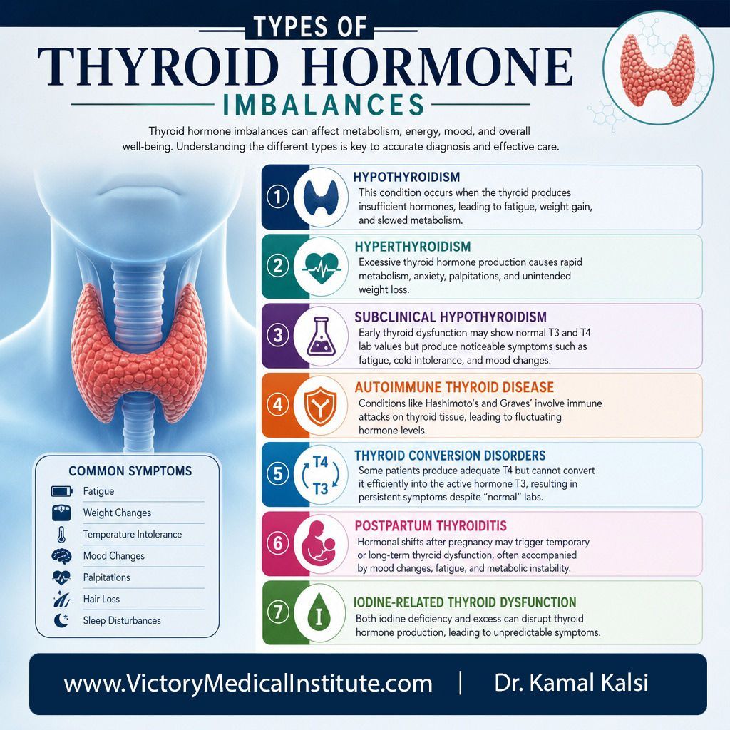 Click to Enlarge Infographic Types of Thyroid Hormone Imbalances