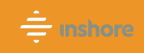 An orange background with the word inshore on it