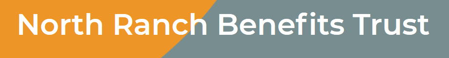 The logo for north ranch benefits trust is orange and gray.