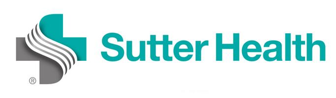 A logo for sutter health with a cross on it.