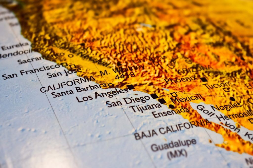 map of california