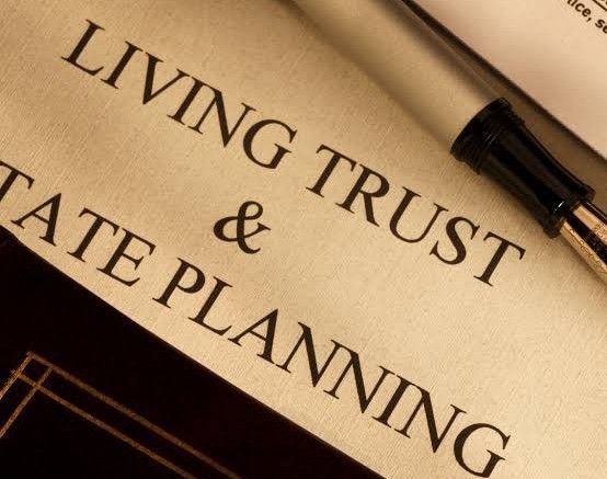 Living trust estate planning document