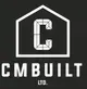 White CMBUILT logo with a stylized house outline and bold letters on a black background.