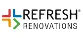 Refresh Renovations logo with multicolored cross icon and black text